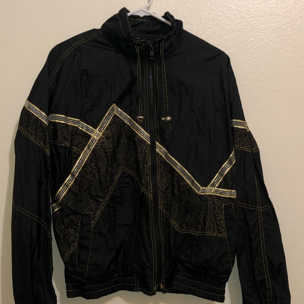 Retro black and gold jacket